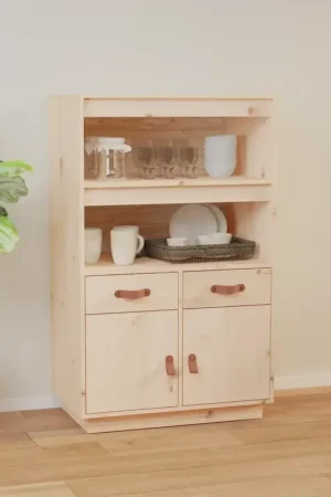 Credenza 67x40x108,5 cm in Legno Massello di Pino Promozione