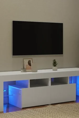 Ordina Subito Mobile Porta TV con Luci LED Bianco 140x36,5x40 cm