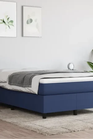 Non Perdere Struttura Letto a Rete a Molle Blu 120x200 cm in Tessuto