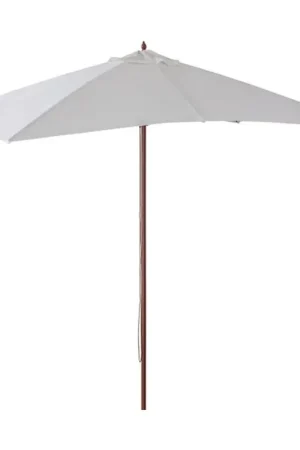 Ombrellone da Giardino in Legno Palo Centrale Telo Ecrù Verdelook Formato: 3 x 2 m Super Prezzo