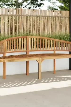 Soddisfatti O Rimborsati Panchina a Forma di Banana 180 cm in Legno Massello di Teak