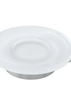 Promozione Esclusiva Portasapone in acciaio cromato, design moderno ed elegante per il bagno - Serie Futura