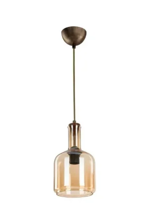 Lampada a sospensione con diffusore vetro fumè Boston MDL3554 Saldi