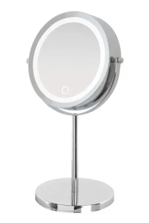 Scelto Dai Clienti Specchio Ingranditore da Appoggio con Luce Led Doppio Zoom Girevole Tondo Bagno