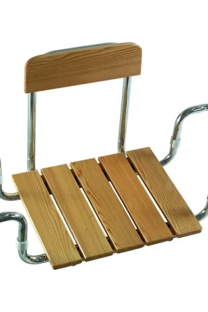 Compra Online Sedile per vasca con schienale regolabile e telaio cromato portata 120 Kg