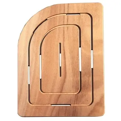 Affare Pedana doccia in legno marino 74 x 55 cm stondato lato sinistro per piatto doccia 70 x 90