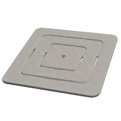 Nuova Collezione Pedana doccia in legno 60 x 60 ideale per piatto 80 x 80 tortora antiscivolo