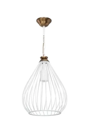 Lampada a sospensione ciondolo metallo Umay ASZ1314 colore bianco Non Perdere