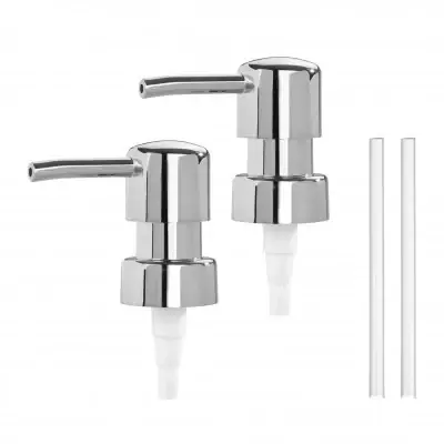 A Buon Prezzo Ricambio pompa dispenser sapone cromo con design tondo 2 pezzi