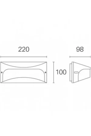Più Venduto Applique Da Esterno Moderna Dome Alluminio E Termoplastica Caffè Led 10W 4000K