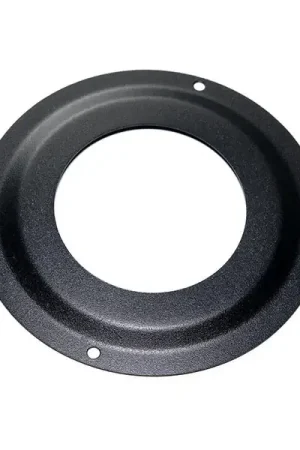 Rosone piccolo DN 80 mm d. esterno 150 mm. verniciato nero canna fumaria pellet Promozione