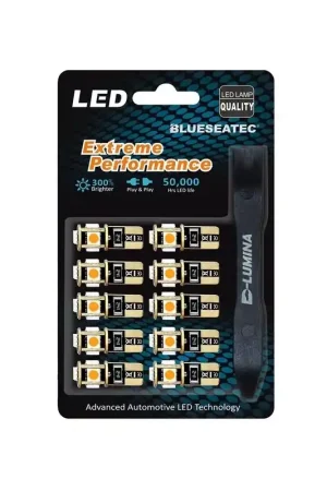 10 Lampada Led T10 W5W Canbus 12V 5 SMD 5050 Rosso + Leva Rimozione Antigraffio Prezzo Basso