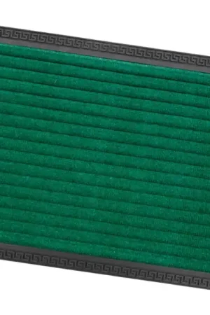 Zerbino Ingresso Antiscivolo Robusto Assorbente Tappeto Gommato Asciugapassi Verde 25x60 cm Pagamento Sicuro