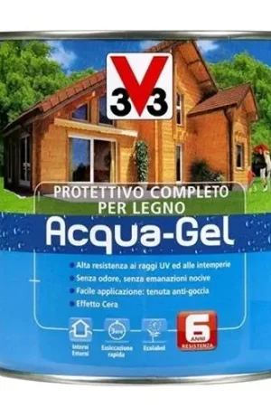 Acquista Ora V33 Protettivo Completo Legno Acqua-Gel Colore Noce Antico 2,5 litri