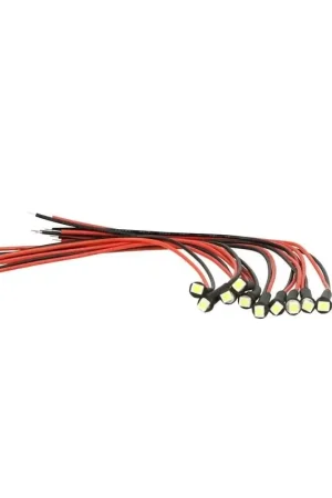 10 Pezzi Micro Mini Lampada LED 6V SMD 3528 Rosso Luci Spia Moto Epoca Offerta Limitata