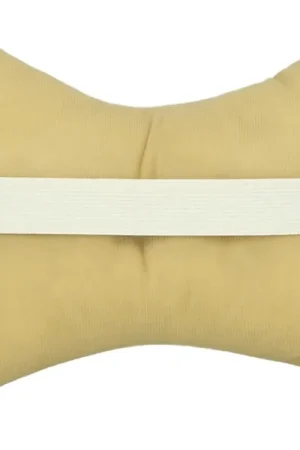 2 Pezzi Cuscini Poggiatesta Auto Ergonomici e Traspiranti Colore Beige Must-Have