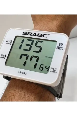 Offerta Del Giorno Sfigmomanometro digitale da polso, misuratore pressione LCD, 60 memorie, polsino regolabile