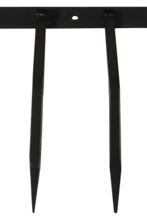 Barriera Antintrusione con Punte in Acciaio 49x24 cm per Balconi Muri di Cinta Goffrato Nero Occasione Imperdibile
