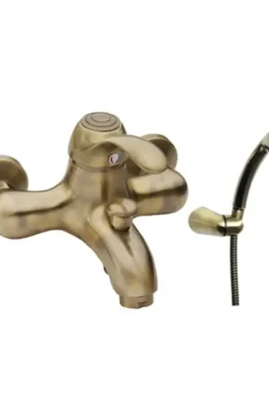 Promozione Esclusiva Rubinetto vasca serie distri vecchio ottone con dotazione