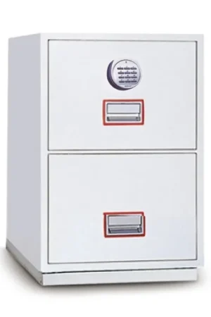 Ultimissimo Modello Classificatore Ignifugo Serratura Elettronica 2 Cassetti Technomax - 787X528X675Mm