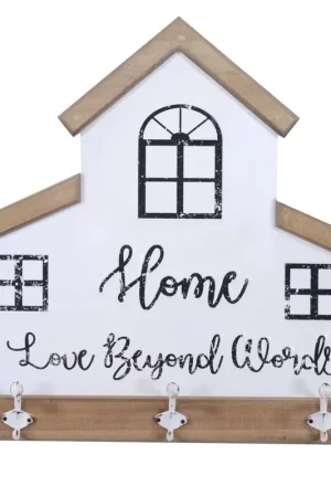 A Buon Prezzo Appendino in legno in metallo breslavia 3 posti bianco cm 60x56x7,5