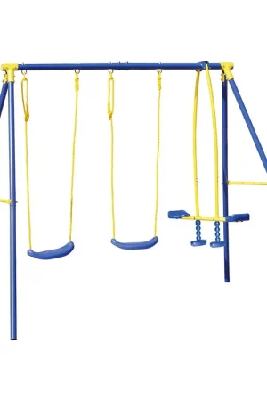 Altalena da Giardino 4 Posti con Cavallina 261x142x182 cm Compra Oggi Stesso