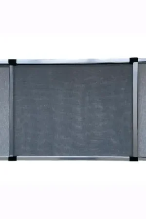 Affare Zanzariera Fibra di vetro con Telaio estensibile alluminio H50x70/132 cm Grigio