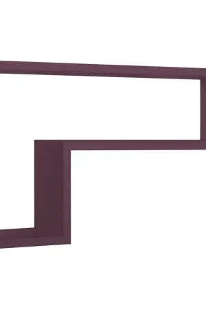 Mensola da Muro, Pensile Bagno, Mensola da Parete, Scaffale da Parete, Viola Melanzana, 61x37 p15,5 cm - Lettera Acquista Ora