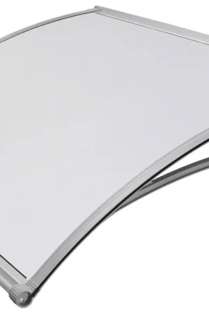 Pensilina Tettoia in Policarbonato Satinato Opalino 120x98 cm Ranieri Grigio Promo Stagionale
