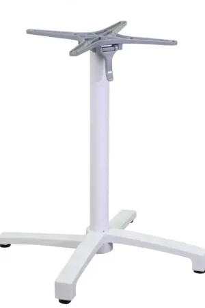 Sconto Base tavolo alluminio Lucas bianco ribaltabile cm 52x52h72