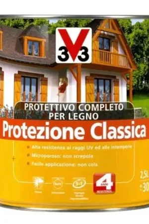 Prezzo Di Fabbrica V33 Protettivo Completo Legno Protezione Classica Incolore 750 ML